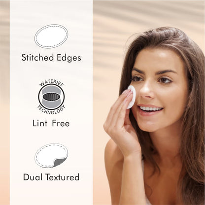 Tulips 100 Round Facial Cotton Pads – Perfect for Sensitive Skin