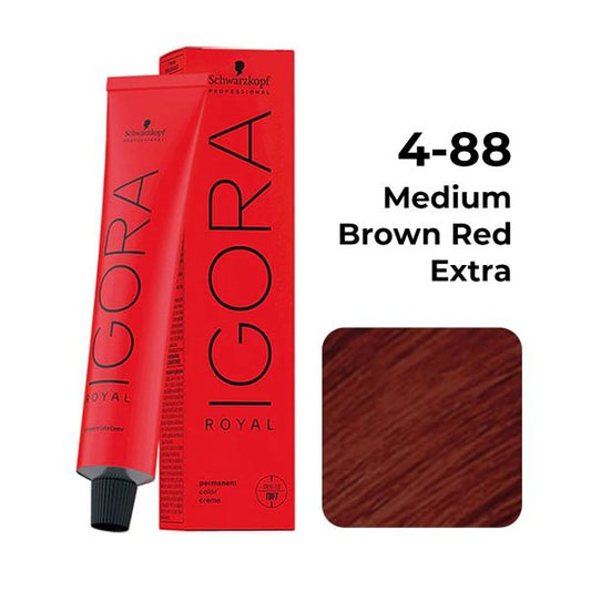 Schwarzkopf Professional Igora Royal Permanent Color Creme (4-88 Medium Brown Red)