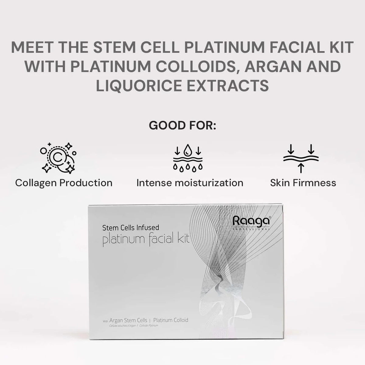 Raaga Professional Stem Cells Infused Platinum 6 Step Facial Kit – 61g