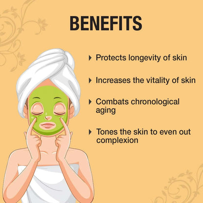 Raaga Professional Anti-Aging Stem Cells Facial Kit – 6 Step Complete Skincare with Evening Primrose & Swiss Apple Stem Cells | Restores Youthful Radiance – 61 gm