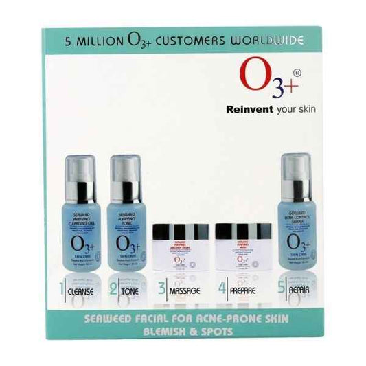 O3+ Seaweed Facial Kit For Blemish & Spots, Brightening Skin (100g+15ml)