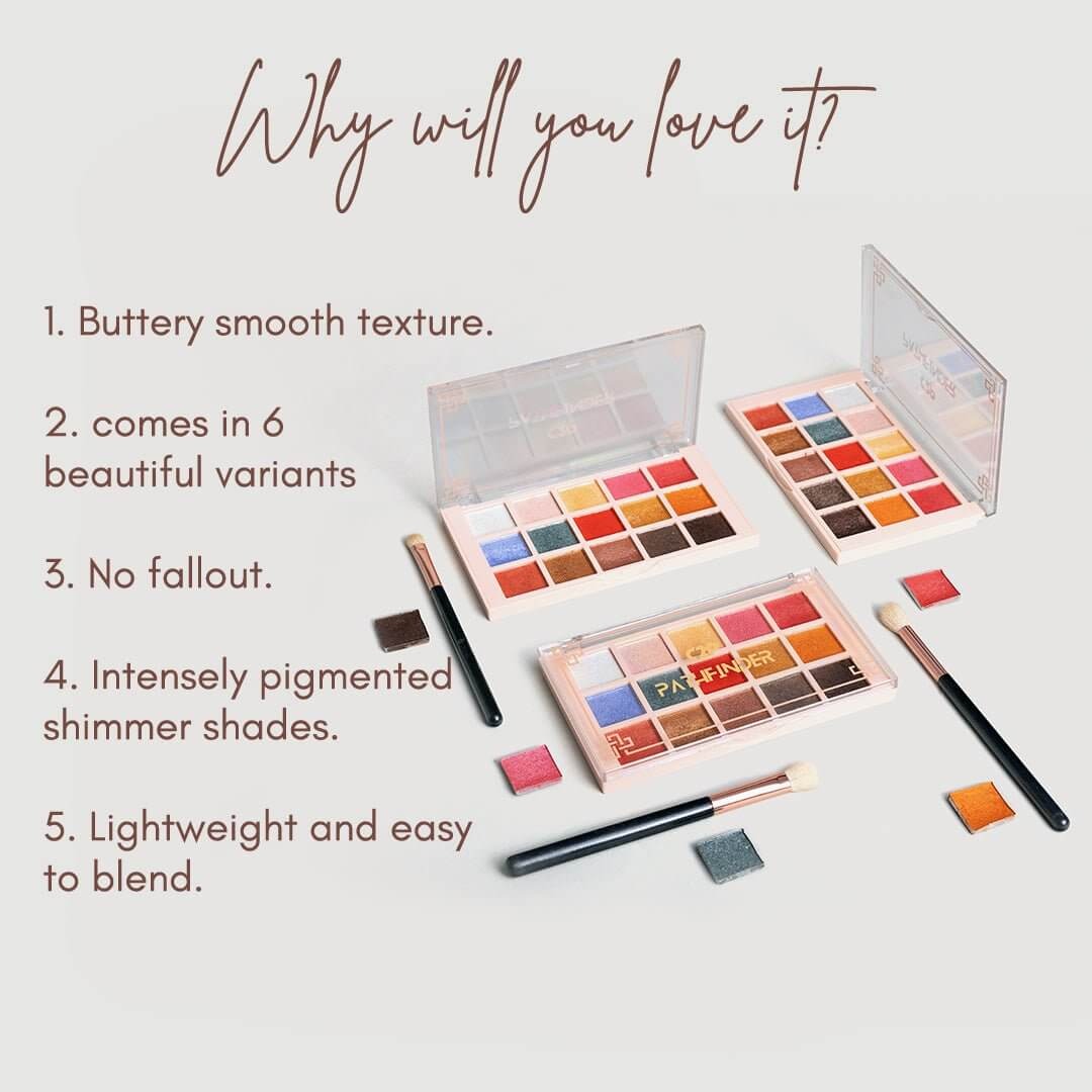 C2P Pathfinder 15 Color Eye Shadow Palette - 24g